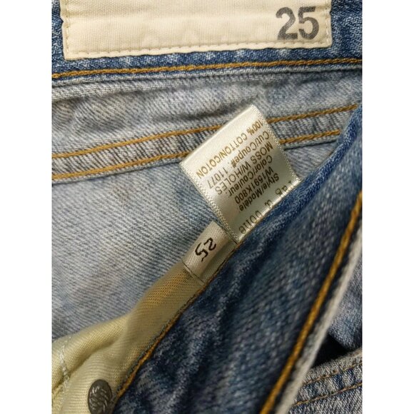 RAG & BONE Women's Boyfriend Jean In Moss Wholes Wash Distressed Size 25 READ - Picture 4 of 12